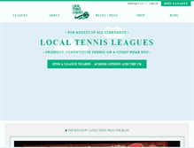 Tablet Screenshot of localtennisleagues.com